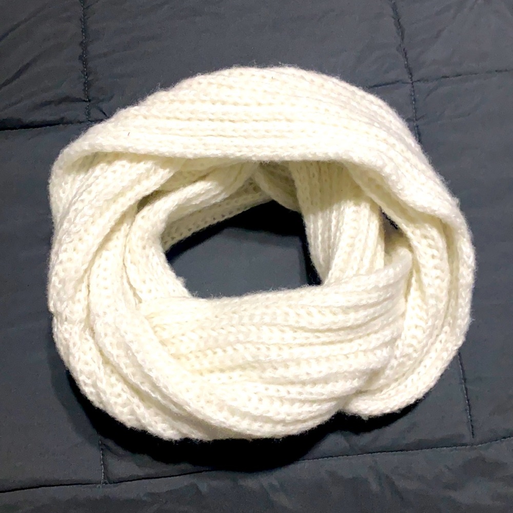 Beige infinity scarf